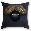 GobekUsa Black Gold Mandala Luxury Printed Pillowcase §