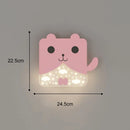 GobekUsa Kids' Room Cartoon Wall Lamp: Cute LED Lighting for Bedroom, Aisle, Bedside