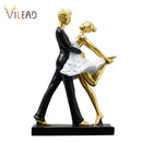 GobekUsa Dancing Couple Sculpture: Romantic Wedding Engagement Figurine for Living Room Bedroom