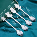 GobekUsa Christmas Coffee Spoons Gift Box - Stainless Steel Festive Cutlery Spoon Set