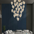 GobekUsa Love Chandelier: Luxury Crystal Gold Lighting for Staircase & Living Room