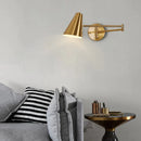 GobekUsa Adjustable Swing Arm Wall Lamp for Bedroom, Restaurant, and Luxury Ambiance