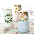 GobekUsa Bone China Tea Set, 1000ml Resistant Pot & Cup for Afternoon Tea