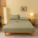 GobekUsa Cozy Solid Color Fitted Sheet - All Seasons Mattress Cover