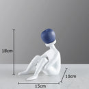 GobekUsa Abstract Thinker Resin Sculpture for Room Aesthetics Ornaments and Decor