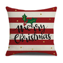 GobekUsa Christmas Linen Cushion Cover for Festive Home Decor in Living Room