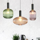 GobekUsa Gray Glass LED Pendant Lights for Modern Nordic Home Decor