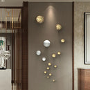 GobekUsa Golden Stainless Steel Geometric Wall Decoration Art