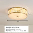 GobekUsa Crystal LED Ceiling Lamp for Luxury Living Room and Bedroom Lighting