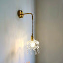 GobekUsa Crystal Copper LED Wall Sconce Light for Home Decor & Indoor Lighting