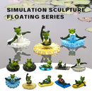 GobekUsa Garden Water Floating Animal Statue Crafts for Outdoor Decor and Pond Decoration