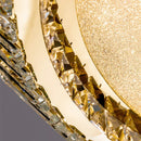 GobekUsa Gold Crystal Ceiling Light: Nordic Modern Round Lighting Fixture for Bedroom and Restaurant