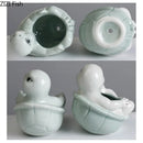 GobekUsa Cartoon Turtle Ceramic Vase for Table Decoration and Flowers Arrangement