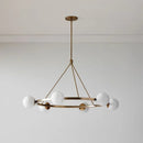 GobekUsa Glass Ball Chandelier LED Hanging Lamp Modern Nordic Style Pendant Light