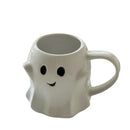 GobekUsa Cute Ghost Ceramic Mug Set for Coffee, Tea, and Milk