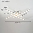 GobekUsa Black Chandelier LED Ceiling Lamp for Master Bedroom Living Room Energy Saving Light