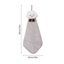 GobekUsa Cloudy Day Hand Towel - Antibacterial Bamboo Charcoal Fiber Kitchen & Bath Soft Towel
