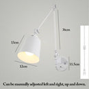 GobekUsa Adjustable Telescopic Wall Lamp for Indoor Lighting in Living Room, Bedroom, Study
