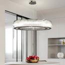 GobekUsa Crystal LED Ceiling Pendant Chandelier for Modern Luxury Living Room Décor