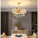 GobekUsa Crystal Lotus Chandelier: Nordic Luxury for Home Decor, Restaurant, Hotel & Bedroom