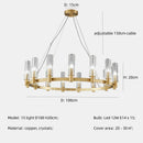 GobekUsa Crystal Chandelier Pendant Lights - Luxury LED Lighting for Living Room