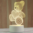 GobekUsa 3D Acrylic Night Lamp | Boys Girls Gift Decor Bedroom Table Light