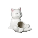 GobekUsa Cartoon Kitten Ceramic Flowerpot Succulent Cat Plant Pot Garden Decor