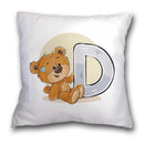 GobekUsa Cute Cartoon Bear Animal Pillow Case Cushion Cover for Sofa, Children Room Decor