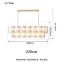 GobekUsa LED Chandelier: Luxe Fingerprint Design for Living Room, Bedroom, Hotel Lobby