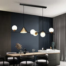 GobekUsa Linear Hanging Lamp Minimalist Chandelier Modern Nordic Dining Table Lantern