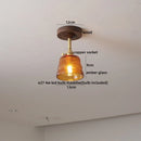 GobekUsa LED Glass Wood Ceiling Lamp for Modern Indoor Lighting and Decoration