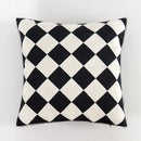 GobekUsa Black White Embroidered Cushion Cover 45x45cm Sofa Bed Chair Home Decor