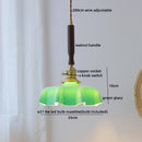 GobekUsa Blue Glass LED Pendant Lamp for Dining Living Room Bedroom