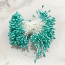 GobekUsa Blue Flower Cherry Stamen Berries Bundle for DIY Christmas Wedding Decor