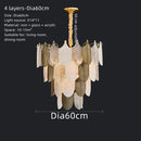 GobekUsa Elegant Glass Ceiling Chandelier: Bedroom Living Room Lighting Pendant Lamp