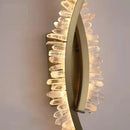 GobekUsa Crystal Gold Metal Wall Light: Luxury Stainless Steel Sconce for Home Decor