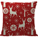 GobekUsa Christmas Elk Letter Pillowcase 45x45cm for Living Room