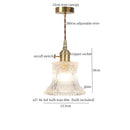 GobekUsa Clear Glass LED Copper Pendant Lighting for Minimalist Decor