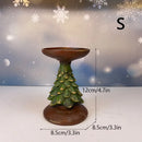 GobekUsa Christmas Tree Candle Holder: Festive Tabletop Decor Figurine