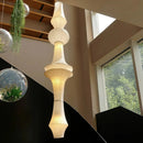 GobekUsa Japanese Cotton Paper Pendant Lamp Wabi Sabi Chandelier with E27 Bulb