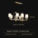 GobekUsa Chinese Jade Chandelier | Modern Duplex Villa Lighting