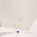 GobekUsa 3D Heart Tumbler Mug: Red Blue Glassware Gift for Girls