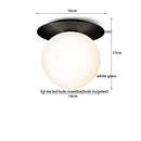 GobekUsa Iron Glass LED Ceiling Lamp Ball Shape Modern Living Room Light Fixtures
