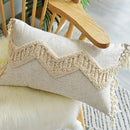 GobekUsa Handmade Geometric Tufted Pillowcase Set - Modern, Minimalist, Indian-Inspired Cushion Covers