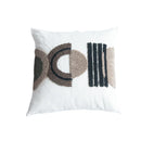 GobekUsa Half-circle Tufted Cotton Canvas Embroidery Throw Pillow Cover - Modern & Stylish