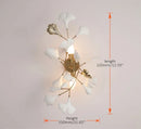 GobekUsa Gold Branches Chandelier Porcelain Leaves Pendant Lights