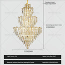 GobekUsa Crystal Chandelier | Modern Luxury Duplex Building Chandelier for Villa and Hotel
