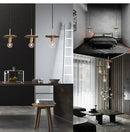 GobekUsa Gold LED Pendant Light – Luxury Nordic Retro Design