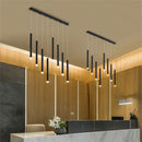 GobekUsa Glossy Cylindrical Chandelier for Bar, Restaurant, Bedside, and Company Front Desk