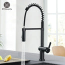 GobekUsa Brass Kitchen Sink Faucet with Dual Stream Sprayer Nozzle, Hot Cold Water Mixer Tap